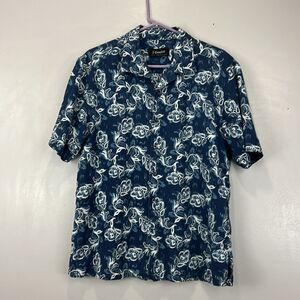 J. Campbell Blue and White Floral Button up Shirt